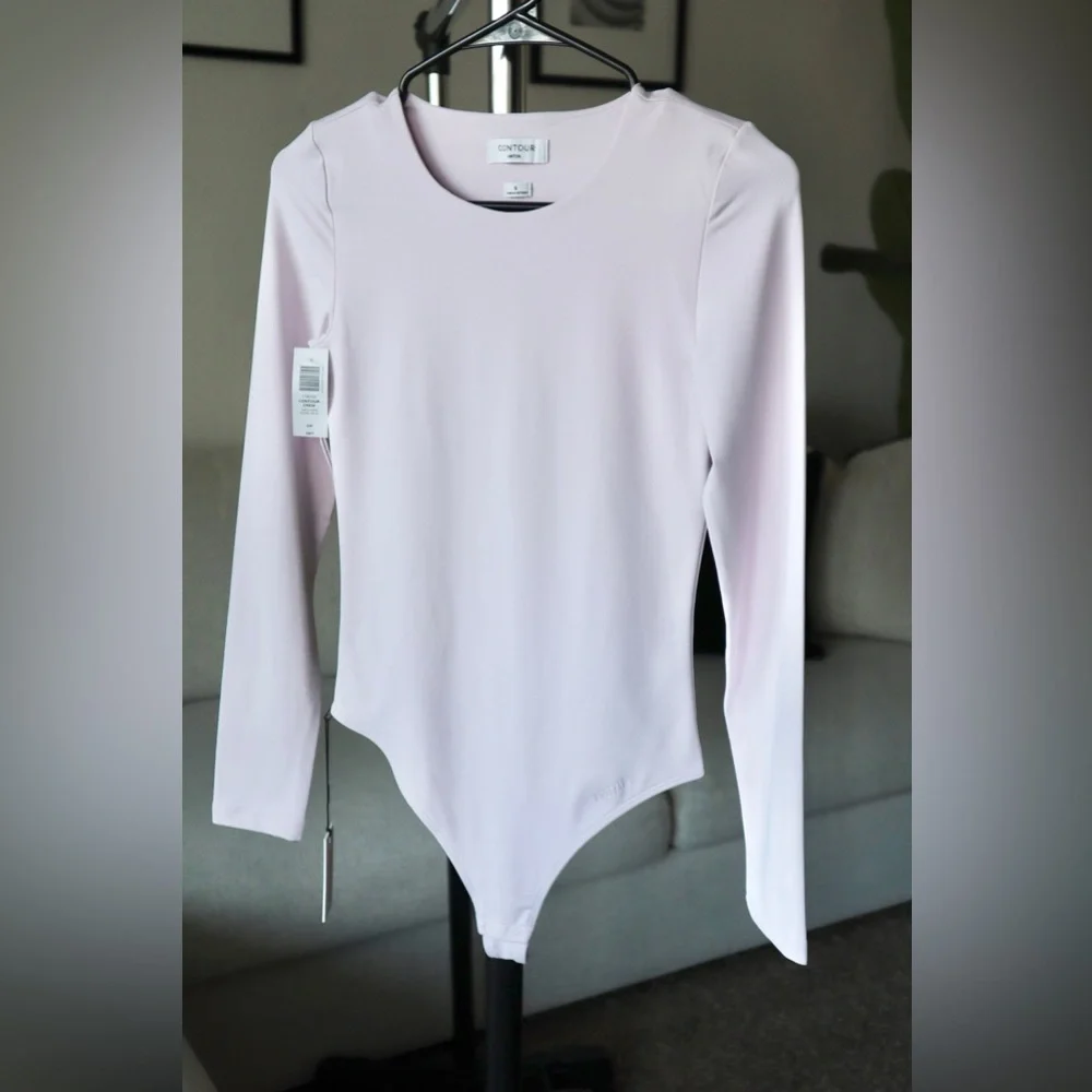 Aritzia Contour Crew Longsleeve Bodysuit - Halo Pink - Small - Picture 1 of 7